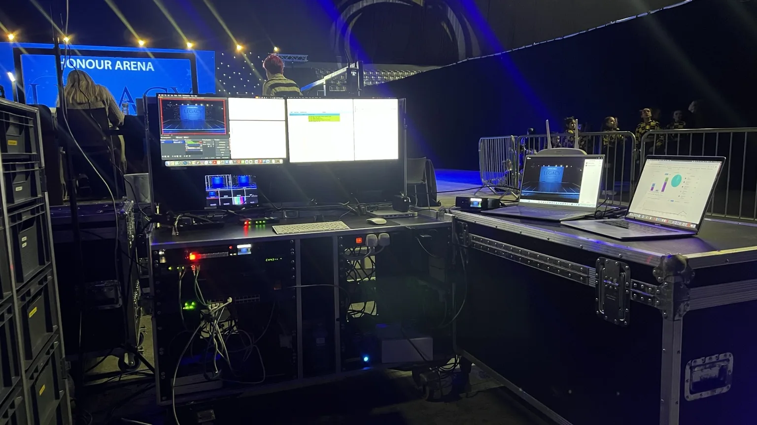 Event network and live streaming control position